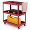3-Tier Rolling Utility Tool Cart with 3 Large Shelves and 4 Universal Wheels Perfect for Kitchen or Garage